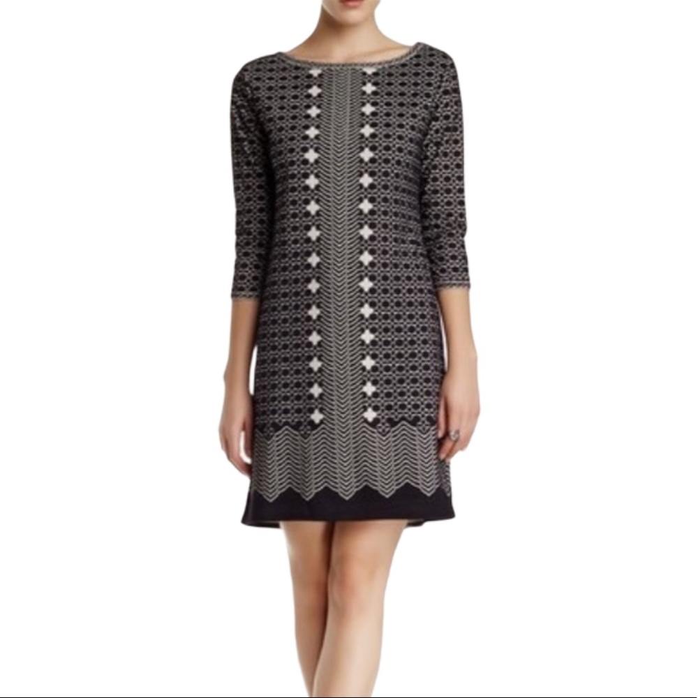 Max Studio Printed Shift Jersey dress